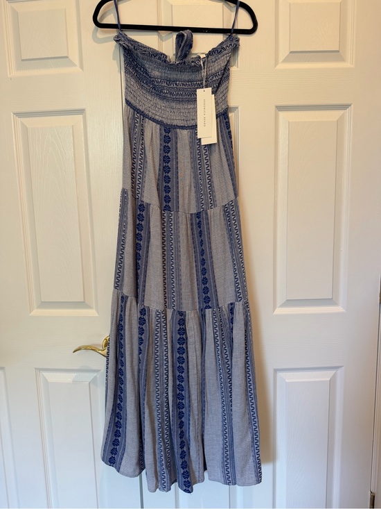 Veronica Beard Dresses & Skirts - VERONICA BEARD McKinney Strapless Tiered Cotton Maxi Dress Medium NWT